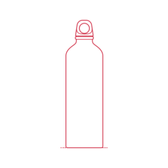 Objects Beverage Containers Water Bottle 26Oz Stainless Steel Sticker Outline Svg File, Free Vectors File